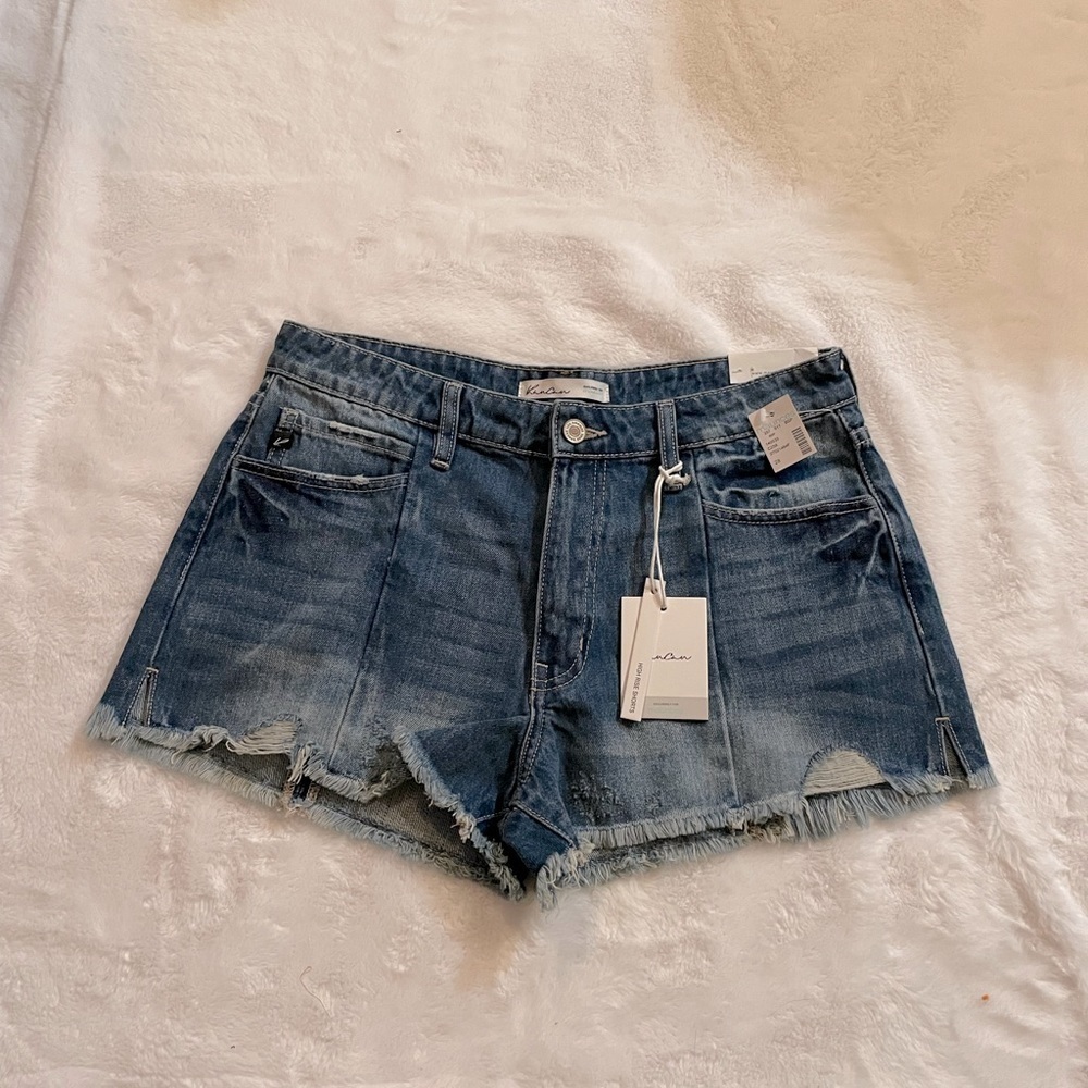 Nwt Kancan shorts size 28 length 2.5 color blue
